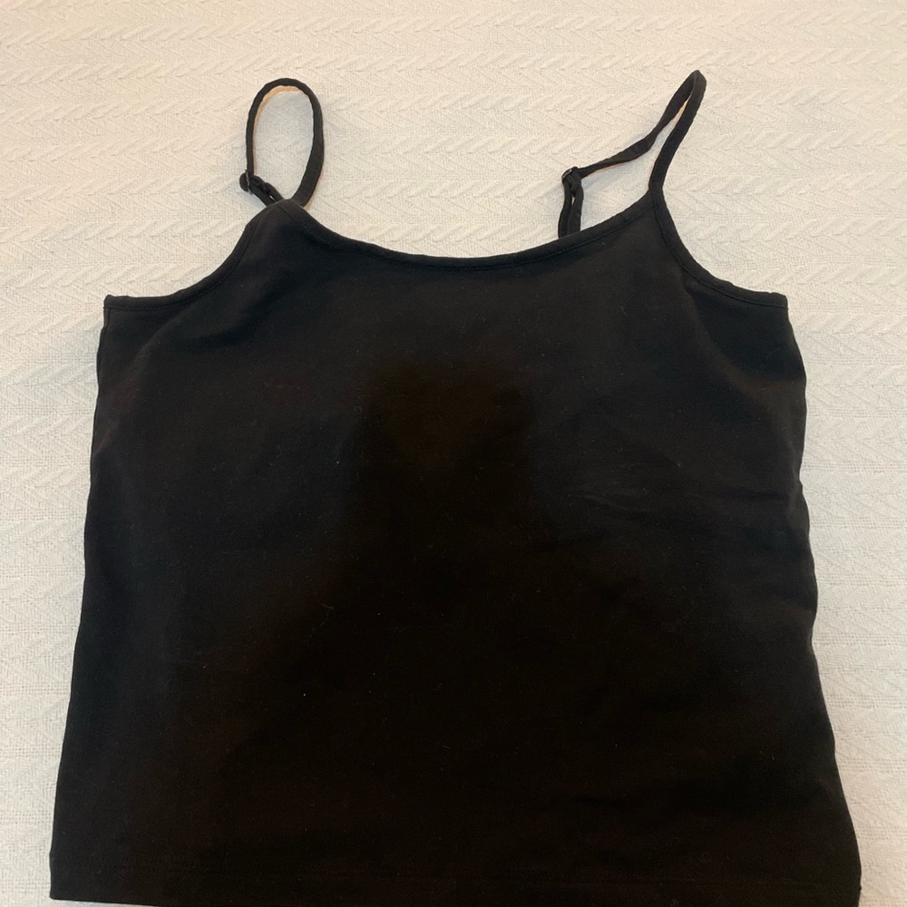 NWT Madewell Black Women's Built in Bra Camisole Top